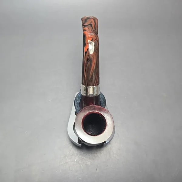 Peterson Irish Harp 05 Smooth Calabash w/ Silver Briar Pipe, New - Image 8