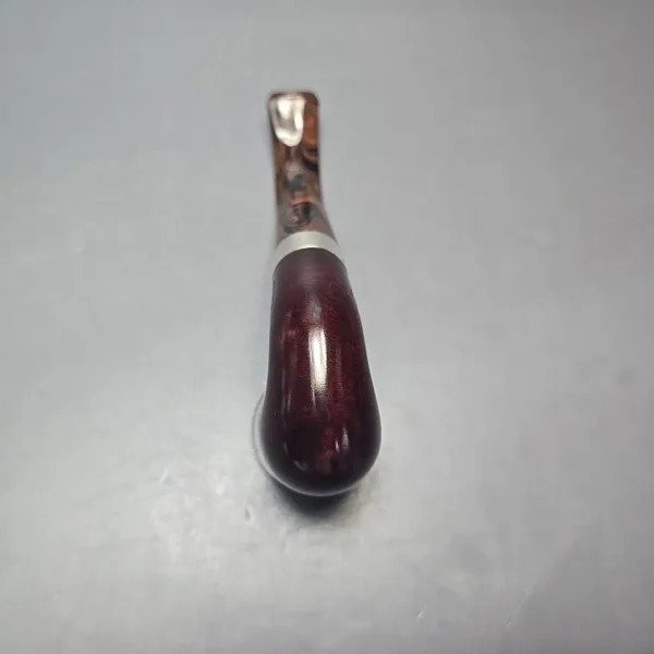 Peterson Irish Harp 05 Smooth Calabash w/ Silver Briar Pipe, New - Image 9