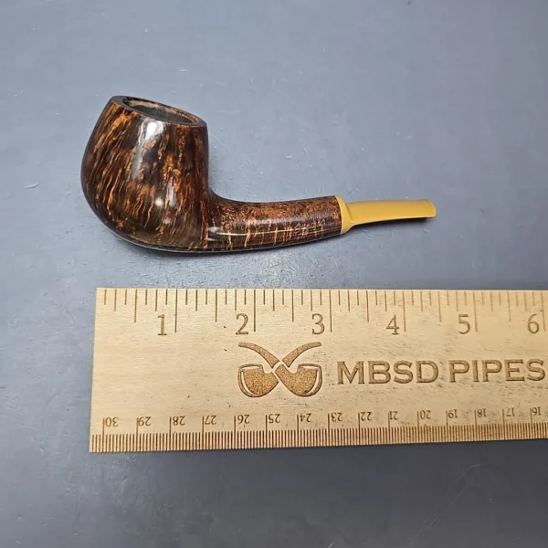 Chris Morgan Signature Smooth Nosewarmer Brandy Estate Briar Pipe, American Estates - Image 11