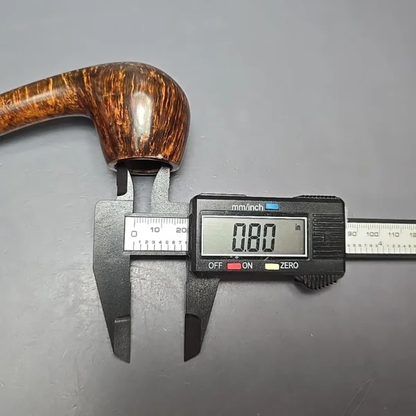 Chris Morgan Signature Smooth Nosewarmer Brandy Estate Briar Pipe, American Estates - Image 12