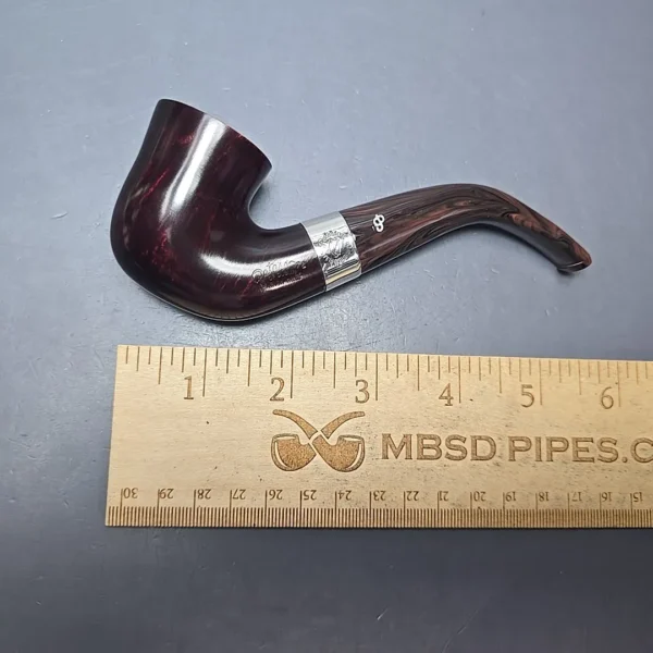 Peterson Irish Harp 05 Smooth Calabash w/ Silver Briar Pipe, New - Image 12