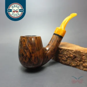 Nording Giant Classic B Smooth Bent Billiard Estate Briar Pipe, Unsmoked