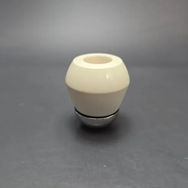 Falcon Chrome Dental w/ MBSD Meerschaum Rhodesian Block Meerschaum Bowl Pipe, New - Image 3