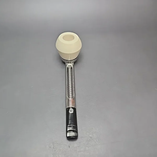 Falcon Chrome Dental w/ MBSD Meerschaum Rhodesian Block Meerschaum Bowl Pipe, New - Image 5