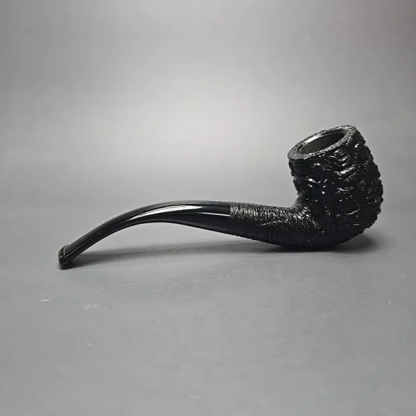 Savinelli 150th Anniversary Capri Root Briar 606 KS Rusticated Bent Billiard Briar Pipe, New - Image 4