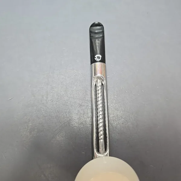 Falcon Chrome Dental w/ MBSD Meerschaum Rhodesian Block Meerschaum Bowl Pipe, New - Image 7