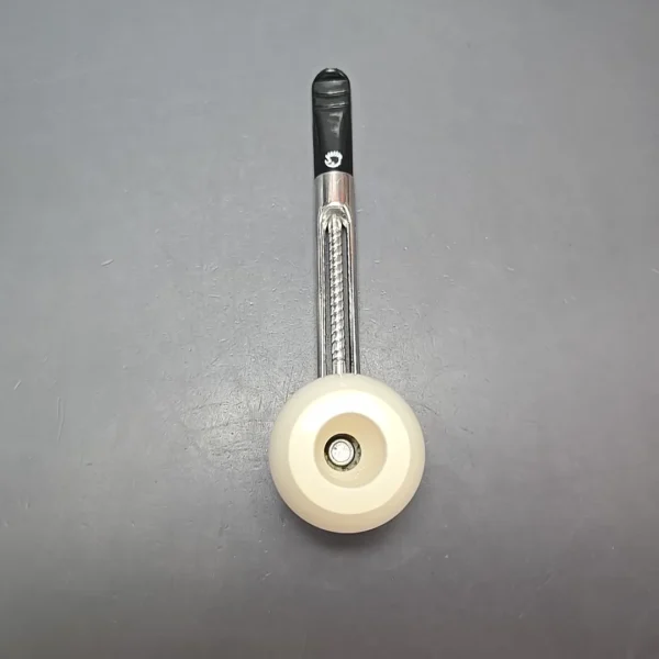 Falcon Chrome Dental w/ MBSD Meerschaum Rhodesian Block Meerschaum Bowl Pipe, New - Image 8