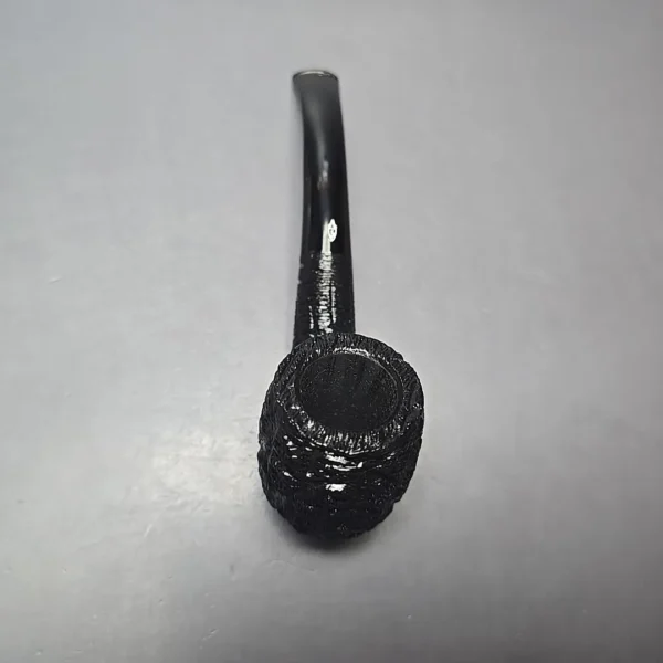 Savinelli 150th Anniversary Capri Root Briar 606 KS Rusticated Bent Billiard Briar Pipe, New - Image 8