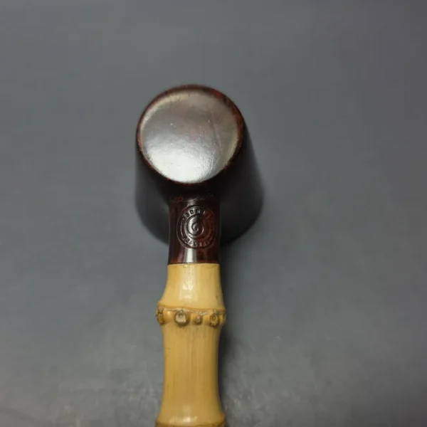 Martin Romijn Smooth Poker w/ Bamboo Handmade Briar Pipe, New - Image 10