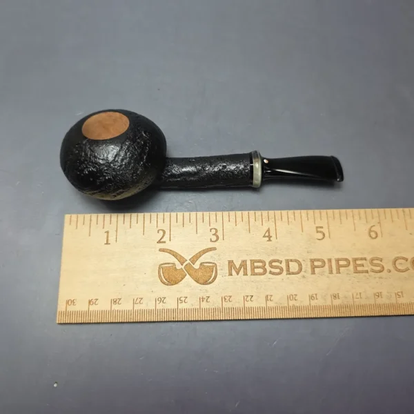 Graziano Tendi Sandblasted Tomato w/ Horn Handmade Briar Pipe, New - Image 5