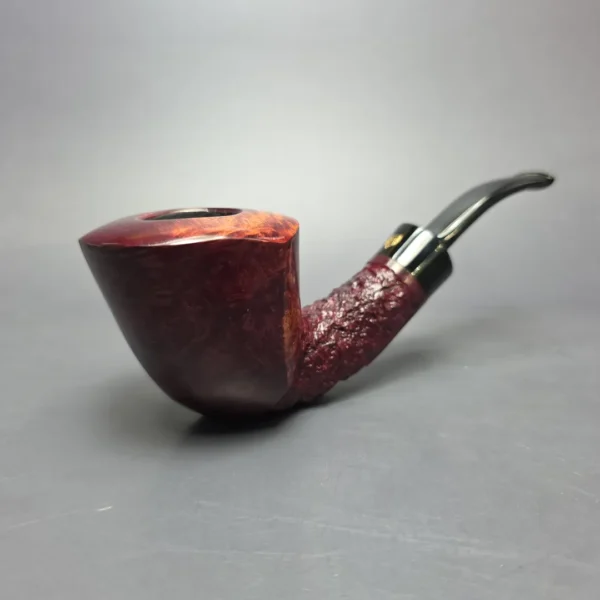 Poul Winslow Crown Viking Partially Rusticated Panel Dublin Estate Briar Pipe, Unsmoked - Image 11