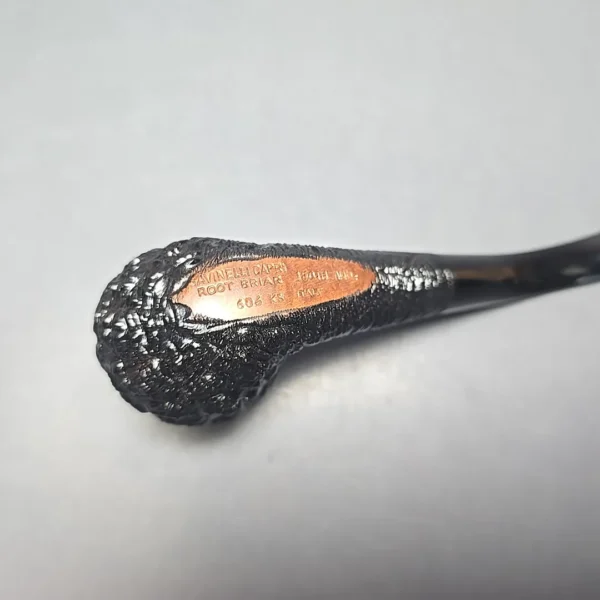 Savinelli 150th Anniversary Capri Root Briar 606 KS Rusticated Bent Billiard Briar Pipe, New - Image 10