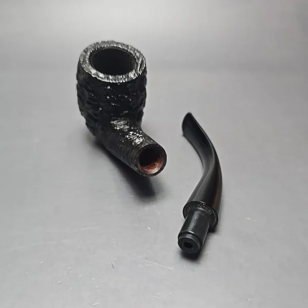 Savinelli 150th Anniversary Capri Root Briar 606 KS Rusticated Bent Billiard Briar Pipe, New - Image 13