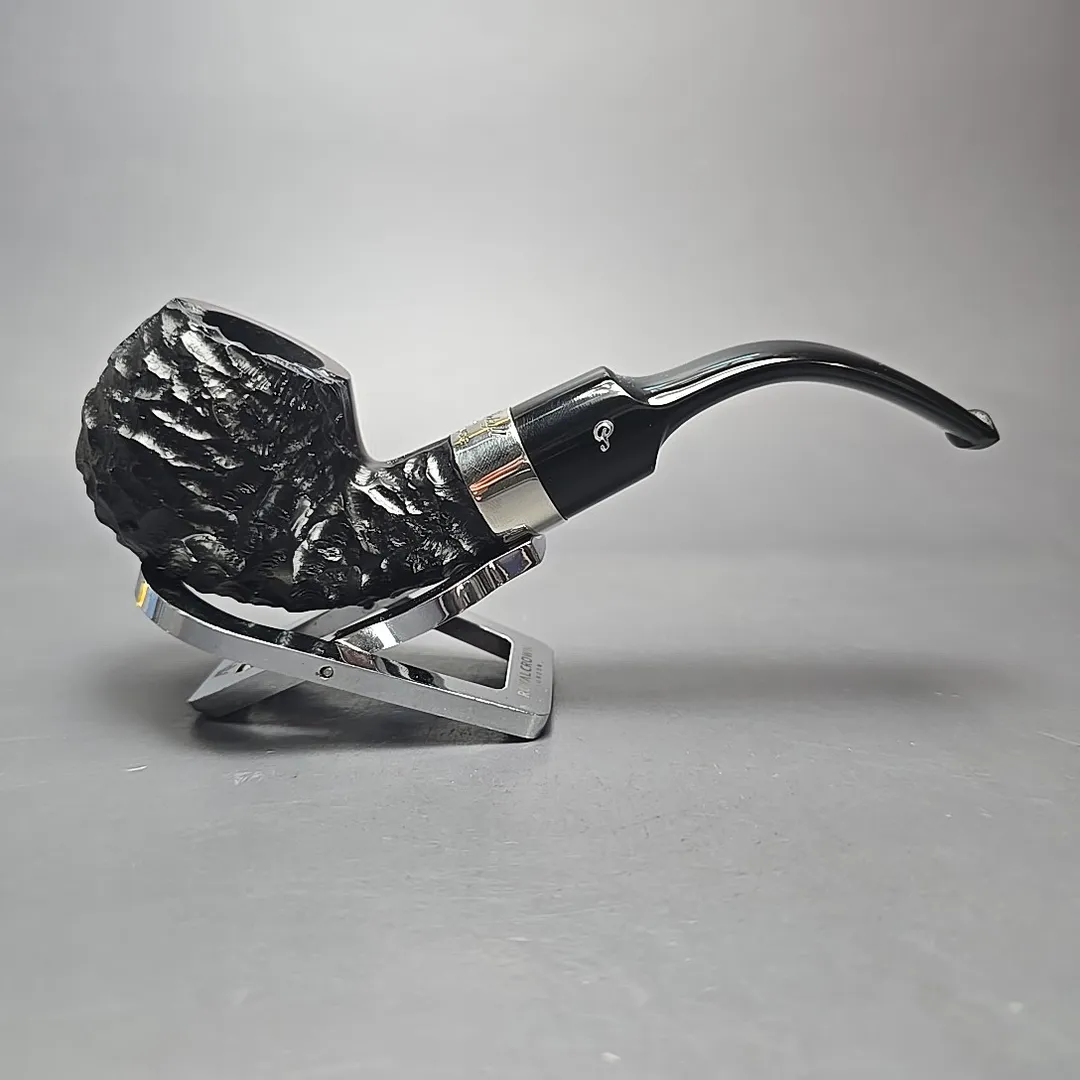 Peterson Jekyll & Hyde XL02 Partially Rusticated Apple Briar Pipe, New - Image 2