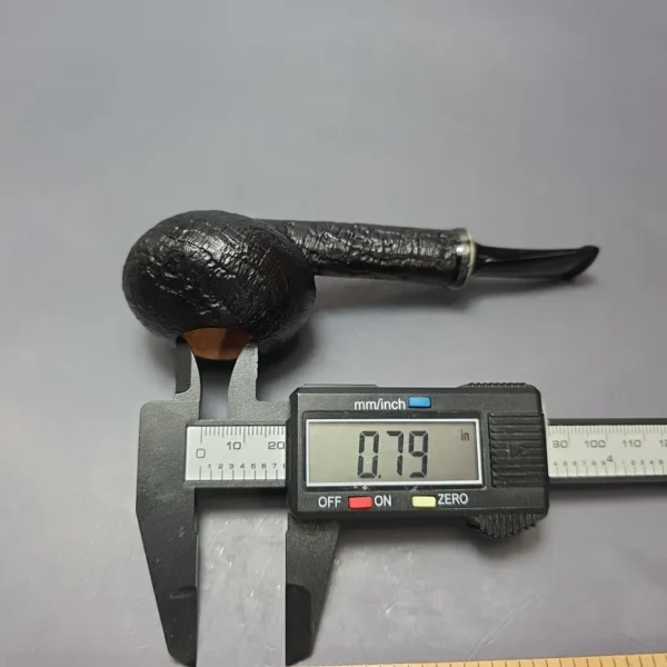 Graziano Tendi Sandblasted Tomato w/ Horn Handmade Briar Pipe, New - Image 6