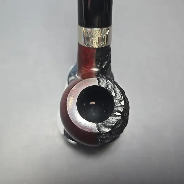 Peterson Jekyll & Hyde XL02 Partially Rusticated Apple Briar Pipe, New - Image 6