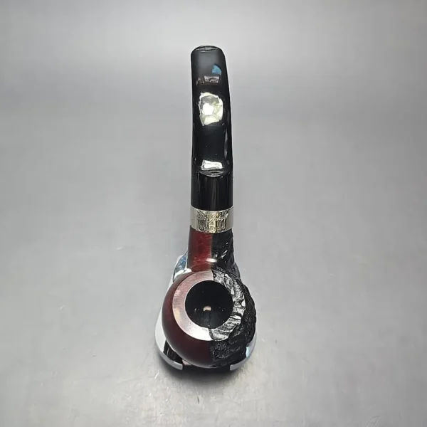 Peterson Jekyll & Hyde XL02 Partially Rusticated Apple Briar Pipe, New - Image 8