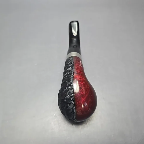 Peterson Jekyll & Hyde XL02 Partially Rusticated Apple Briar Pipe, New - Image 9