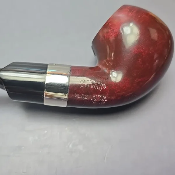 Peterson Jekyll & Hyde XL02 Partially Rusticated Apple Briar Pipe, New - Image 10