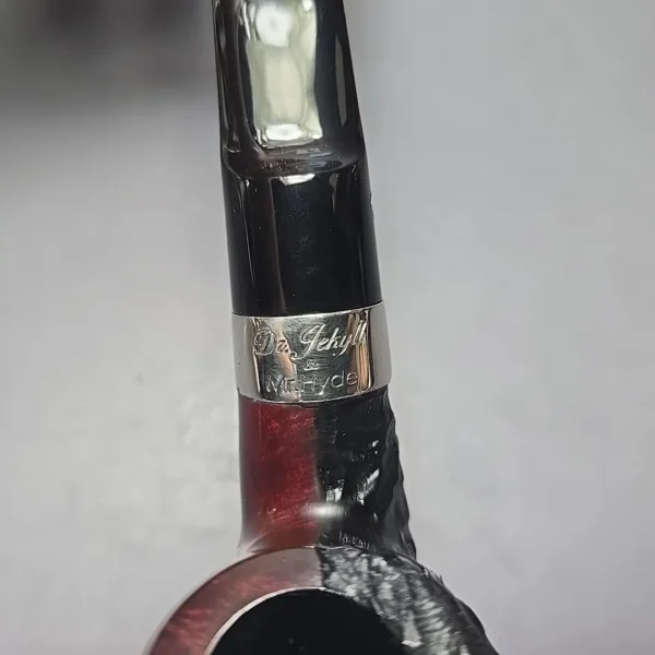 Peterson Jekyll & Hyde XL02 Partially Rusticated Apple Briar Pipe, New - Image 11