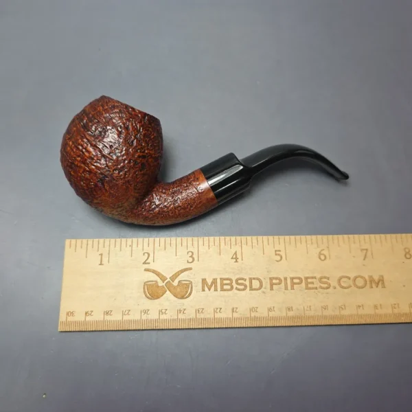 Ser Jacopo Maxima S2 Sandblasted Apple Estate Briar Pipe, Unsmoked - Image 7