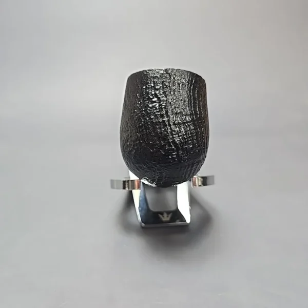 Davidoff 101 Sandblasted Bent Pot Estate Briar Pipe, French Estates - Image 3