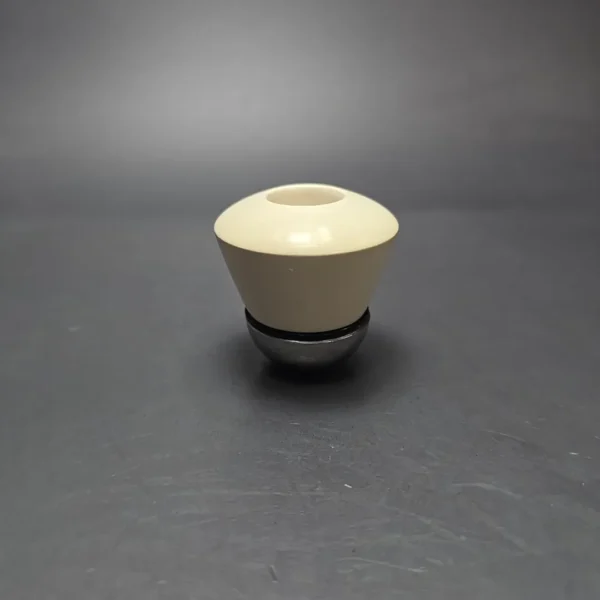 Falcon Chrome Dental w/ MBSD Meerschaum Rhodesian Block Meerschaum Bowl Pipe, New - Image 3