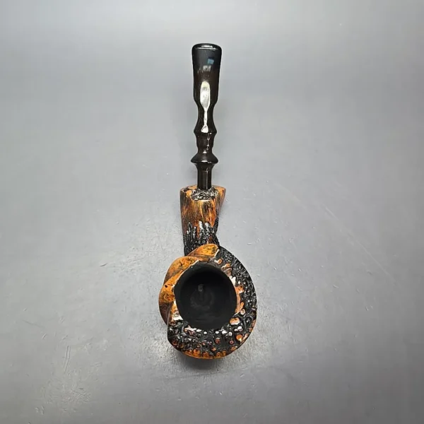 Nording XL Partially Rusticated Freehand Sitter Estate Briar Pipe, Danish Estates - Image 6