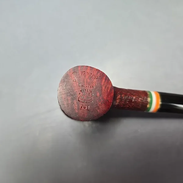 Peterson 2026 St Patrick's Day 701 Sandblasted Poker Briar Pipe, New - Image 6