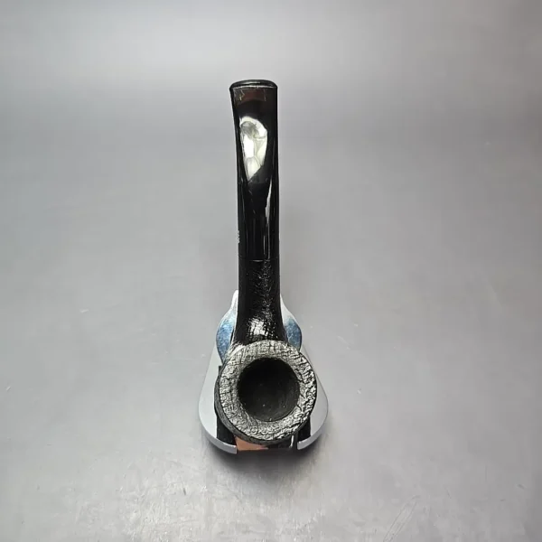 Davidoff 101 Sandblasted Bent Pot Estate Briar Pipe, French Estates - Image 8