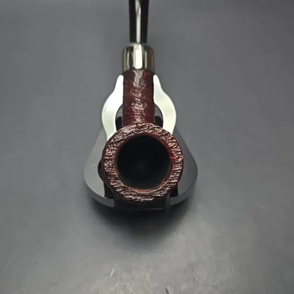 Peterson Irish Made Army 102 Sandblasted Billiard w/ Nickel Briar Pipe, New - Image 6