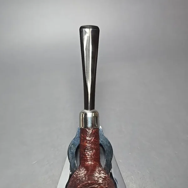Peterson Irish Made Army 102 Sandblasted Billiard w/ Nickel Briar Pipe, New - Image 7