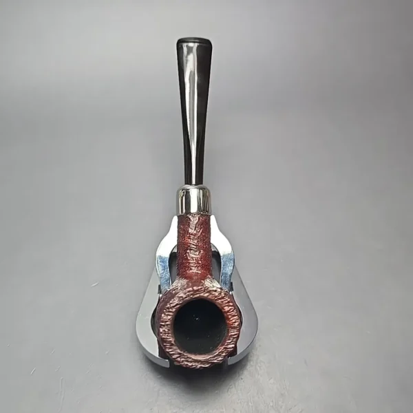 Peterson Irish Made Army 102 Sandblasted Billiard w/ Nickel Briar Pipe, New - Image 8