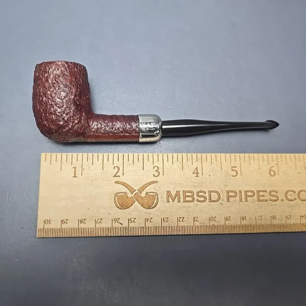 Peterson Irish Made Army 102 Sandblasted Billiard w/ Nickel Briar Pipe, New - Image 11