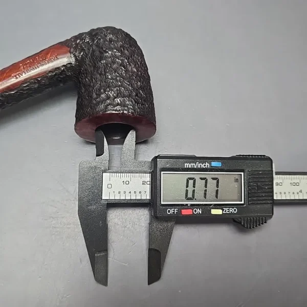 James Upshall Bark EXL Partially Rusticated Dublin Estate Briar Pipe, Unsmoked - Image 12