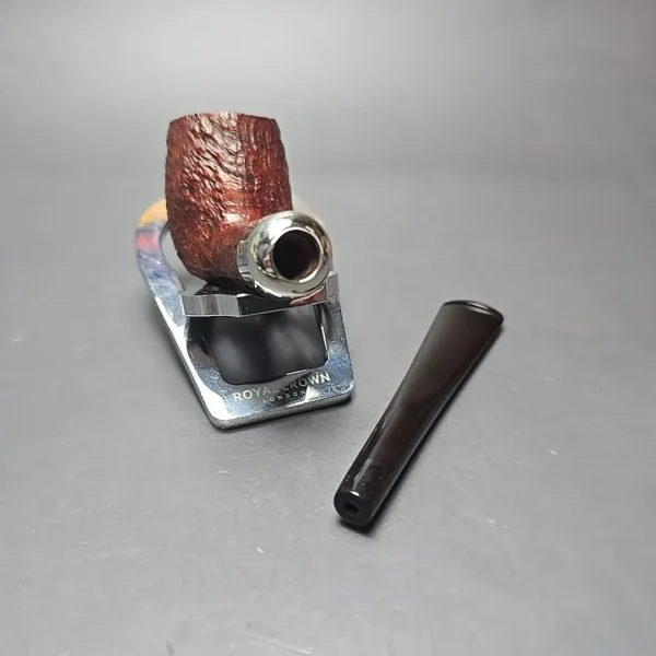 Peterson Irish Made Army 102 Sandblasted Billiard w/ Nickel Briar Pipe, New - Image 13