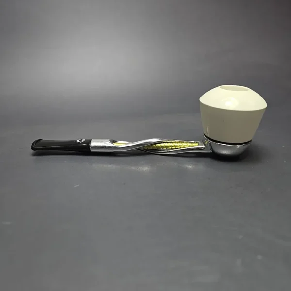 Falcon Shillelagh Green w/ MBSD Meerschaum Rhodesian Block Meerschaum Bowl Pipe, New - Image 4
