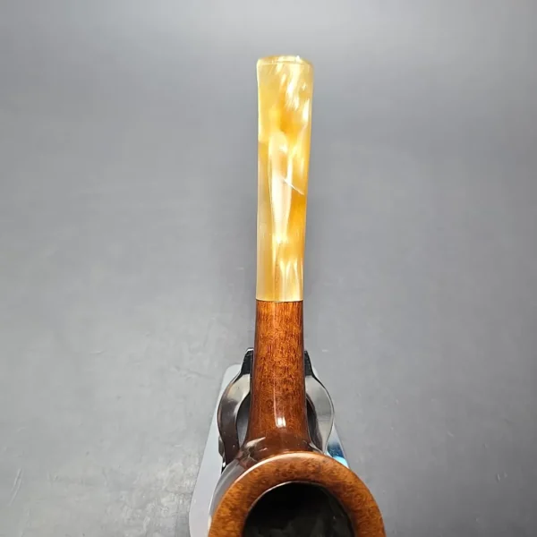 Randy Wiley Feather Carved Bent Billiard Estate Briar Pipe, American Estates - Image 7