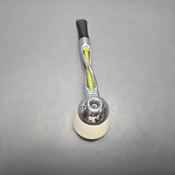 Falcon Shillelagh Green w/ MBSD Meerschaum Rhodesian Block Meerschaum Bowl Pipe, New - Image 9