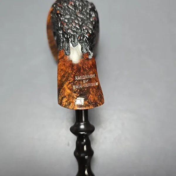 Nording XL Partially Rusticated Freehand Sitter Estate Briar Pipe, Danish Estates - Image 8