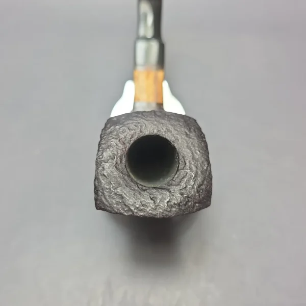Stanwell Zebrano 204 Sandblasted Panel Horn Estate Briar Pipe, Unsmoked - Image 7