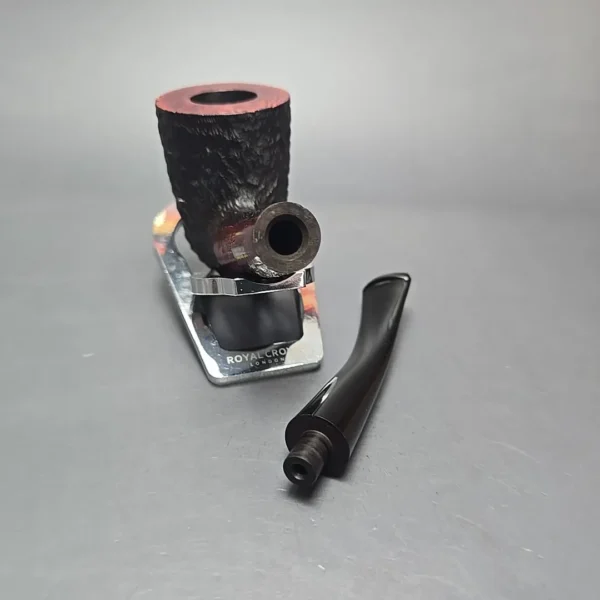 James Upshall Bark EXL Partially Rusticated Dublin Estate Briar Pipe, Unsmoked - Image 13