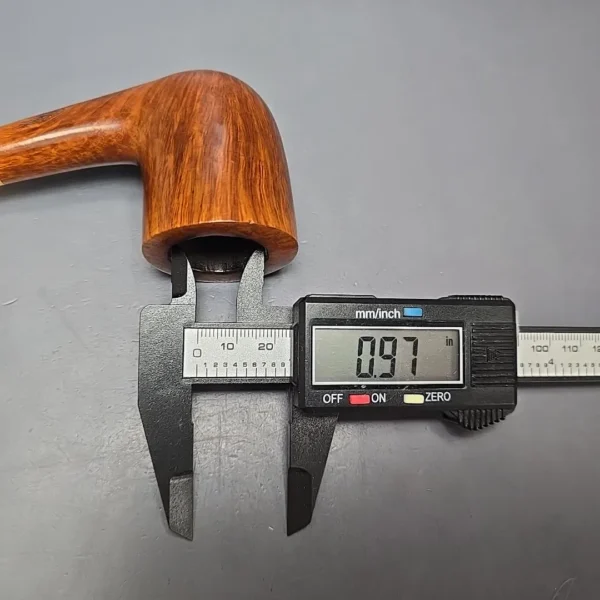 Randy Wiley Feather Carved Bent Billiard Estate Briar Pipe, American Estates - Image 13