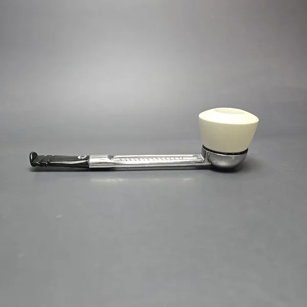 Falcon Chrome Dental w/ MBSD Meerschaum Dublin Block Meerschaum Bowl Pipe, New - Image 4