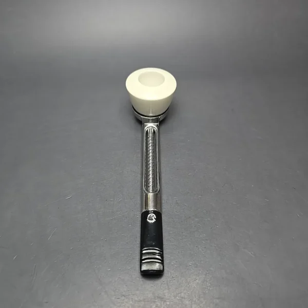 Falcon Chrome Dental w/ MBSD Meerschaum Dublin Block Meerschaum Bowl Pipe, New - Image 5