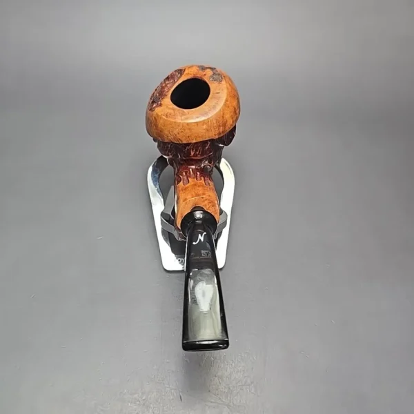 Nording Spruce Cone Partially Rusticated Freehand Estate Briar Pipe, Unsmoked - Image 5