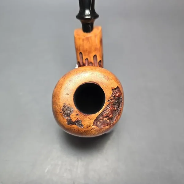 Nording Spruce Cone Partially Rusticated Freehand Estate Briar Pipe, Unsmoked - Image 6