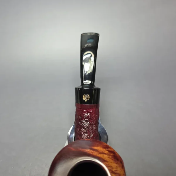 Poul Winslow Crown Viking Partially Rusticated Panel Dublin Estate Briar Pipe, Unsmoked - Image 6