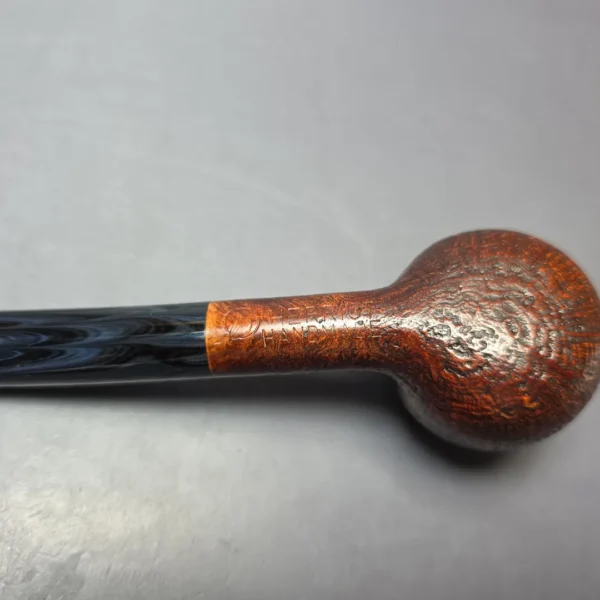 Herriot Pipes Partially Sandblasted Prince Handmade Briar Pipe, New - Image 8