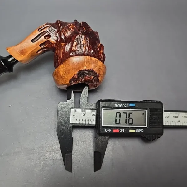 Nording Spruce Cone Partially Rusticated Freehand Estate Briar Pipe, Unsmoked - Image 12